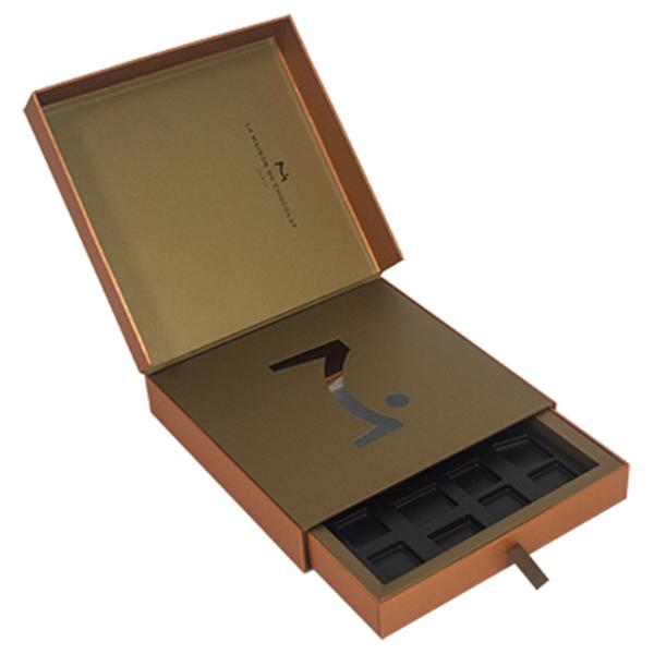 Buy Cardboard Chocolate Food Gift Box Packaging With Drawer FSC Approval at wholesale prices