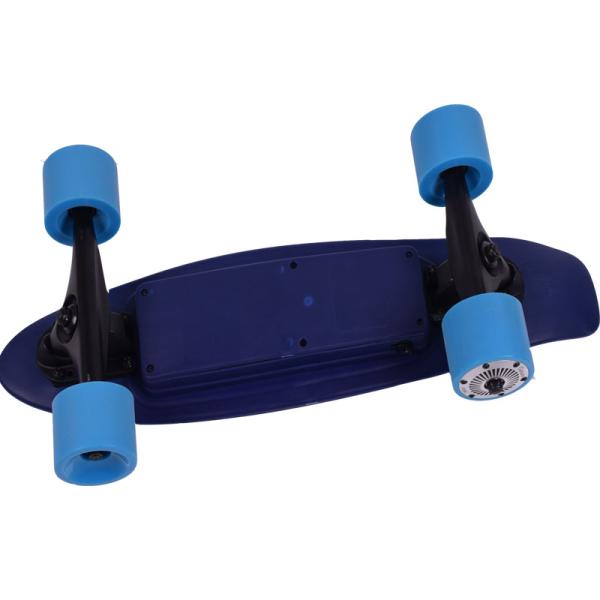 Fashion Mini Fish 4 Wheel Electric Skateboard PU Material 2200mAH