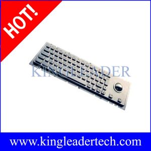 Cherry Key Switch Kiosk Rugged Trackball Keyboard IP65 Panel Mounting