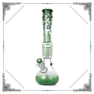 17.5'' Tall Grace Glass Beaker Bong 12 Arms Perc Heady Hookah Pipe Tree Downstem