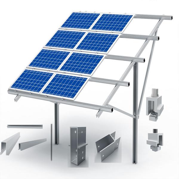 Buy Anodized AL6005-T5 Aluminum Extrusion Profiles Solar Panel Bracket at wholesale prices