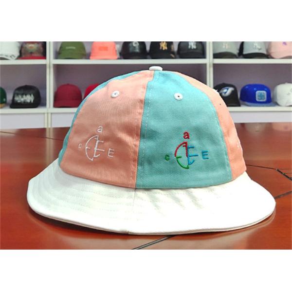 ACE Women Men Girls Boys Custom Embroidery Logo Stagger Color Bucket Fishing Fisherman Cap Hat