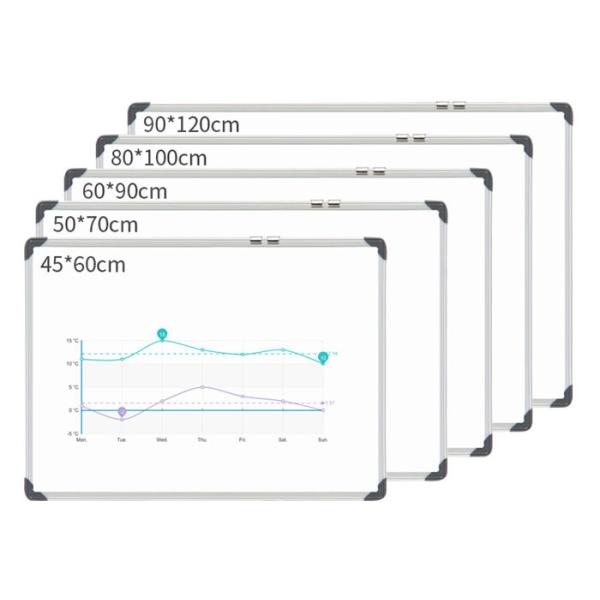 Buy Silver Hanging Magnetic Whiteboard With Hooks Eco - Friendly Design at wholesale prices