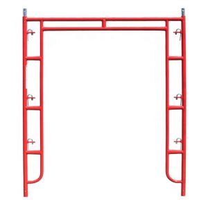 5" x 6' 4" Frame Scaffolding S-Style Walk Through Style Red Powder Coated Q355