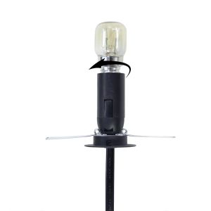 UK Plug E14 Bulb Holder Adapter with Adjustable Dimmer Switch