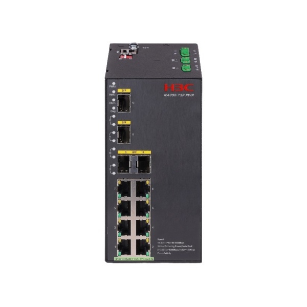Industrial-Grade PoE+ Switch With 12 Ports , Wide Temperature & Dual DC Power