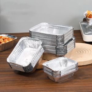130ml 350ml Customize Packing Boxes Aluminum Foil Take Out Containers