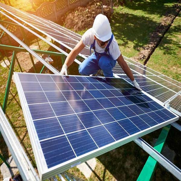Buy Anodized Q235 Steel Ground Mounted Solar Structure at wholesale prices