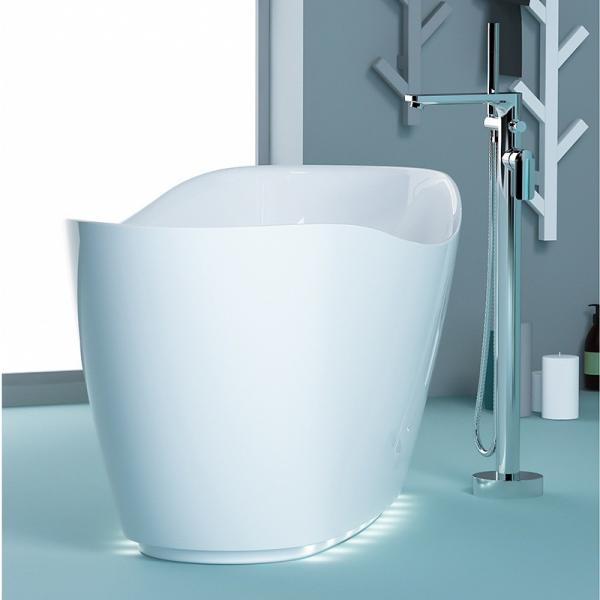 Buy Modern White Free Standing Bathtub With Center Drain Placement Customized Color at wholesale prices