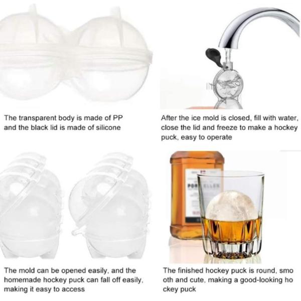 Silicone Ice Cube Mold for Easy Release Whisky Balls Stocked Kitchen Accessory in 2023