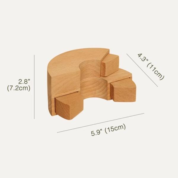 Personalized Jewelry Box Rotating Jewelry organizer Wooden Earrings Holder