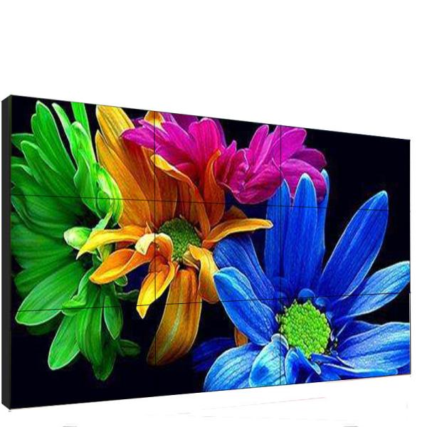 0.8mm gap 500 Cd/m2 4K Digital Signage Video Wall Display solutions 55 Inch For