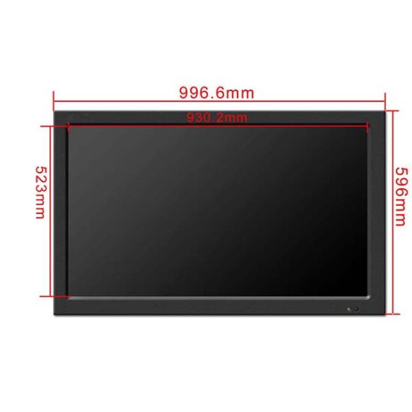 Black CCTV LCD Monitor 42 Inch , 220W CCTV Security Monitor AC 100V- 240V