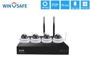 Quality 4 Channel Wireless IP Security Camera System , Internet Security Camera Systems For Home for sale