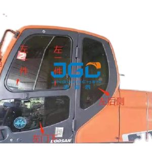 DX225-9C 75 260 Right Arm Of Excavator Glass Front Wind Gear Sliding Window Is