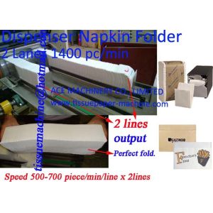 2800 Sheet/Min Two Lanes Dispenser Napkin Machine