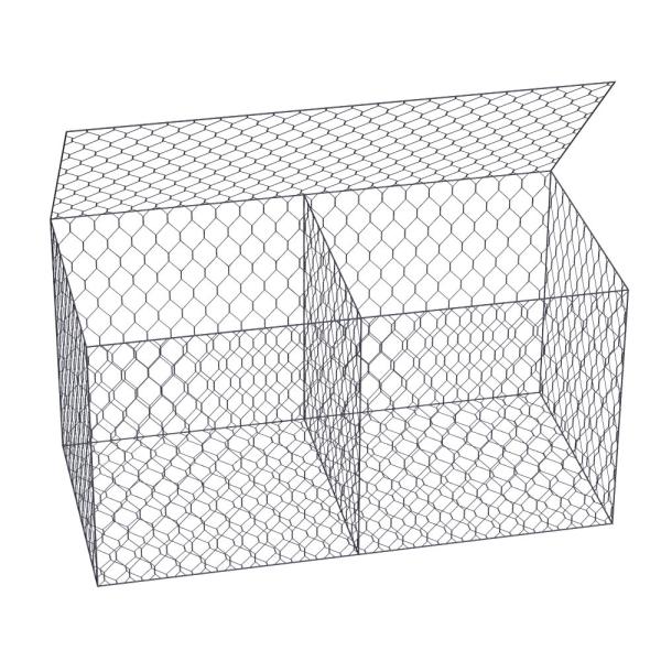 Buy COC Gabion Fence Baskets Standard Size 2x1x1 M High Zinc Galvanized at wholesale prices