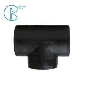 PE100 PN16 SDR11 Hdpe Equal Tee Socket Pipe Fitting 20-110mm For Sewage