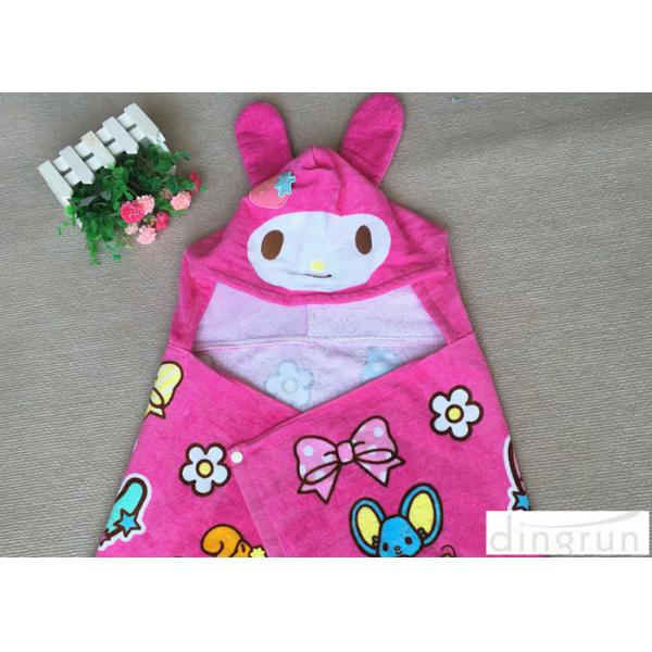 Buy Lightweight Convenient Hooded Poncho Towels Breathable Lovely 60*120cm at wholesale prices