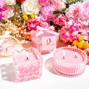 China Lightweight Perfume Scented Candles Soy Wax Material Elegant Looking on sale