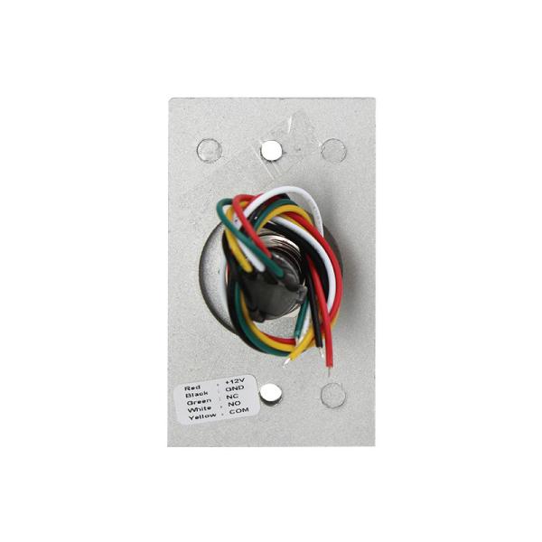Flush Mount Momentary Switch Door Exit Push Button For Access Control OEM Sign with LED Light