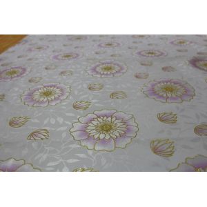 Breathable 5mm Polyester Satin Fabric With Flower Pattern Printing
