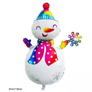 Wholesal Merry Christmas Foil Balloon Christmas Tree Shape Snowman Star