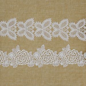 Cluny Flower 7cm Polyester Embroidery Lace Trim