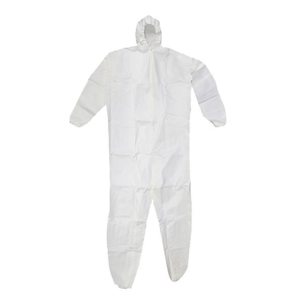 Buy Work Protection Disposable Protective Coverall , Disposable Hooded Coverall at wholesale prices