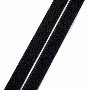 Customized Black Nylon Hook Loop Band Self Adhesive Velcro Straps