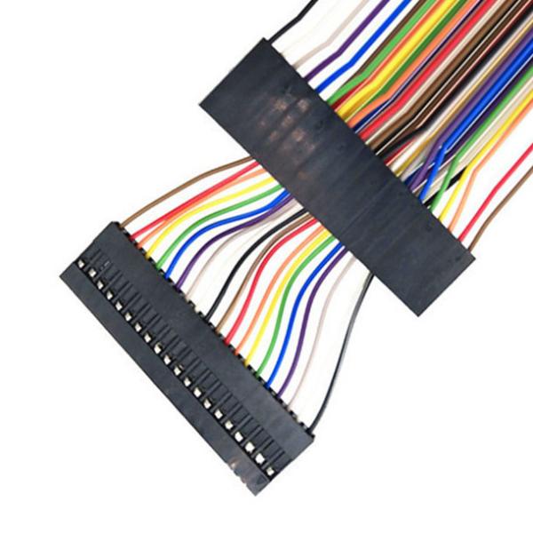 Buy Flat Rainbow Ribbon Cable , 1.27mm Dupont Ribbon Cable 20 Pins at wholesale prices