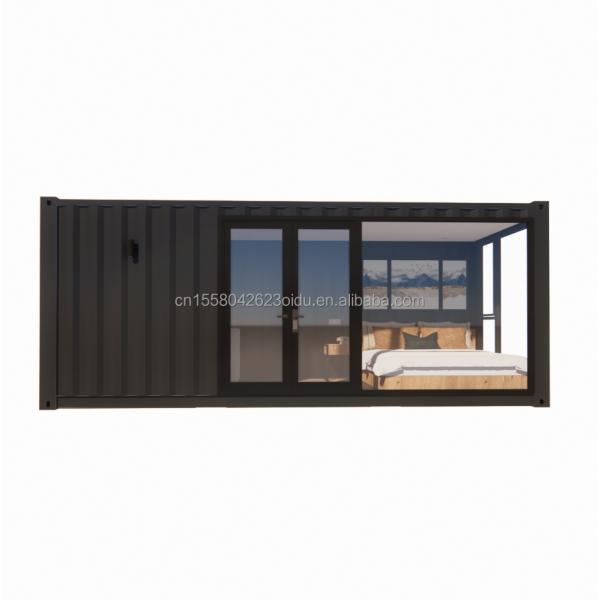 50/75/100mm Wave Sandwich Panel Wall Modern 20ft EU Prefabricated Container houses Wooden House Independent Garden Apartment for Hotel