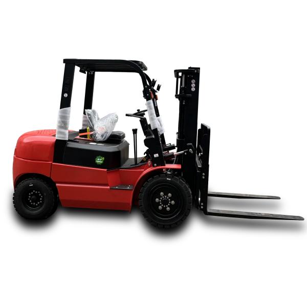 High-quality 3000kg 4 Wheel Agricultural Diesel Forklift with Side Shift CE Approved Lift 6000mm
