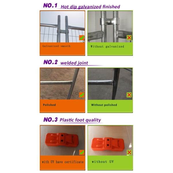 Standard Temporary Fencing panels 2100mm height x 2400mm width OD 32 pipes ,Fencing manufacturers direct as4687
