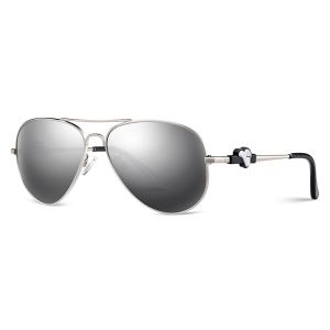 Kids Polarised Glass Sunglasses , TAC Polarized Sunglasses Metal Frame