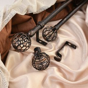 Wall Mounted Pipe Curtain Rods With Single Bracket Home Decor