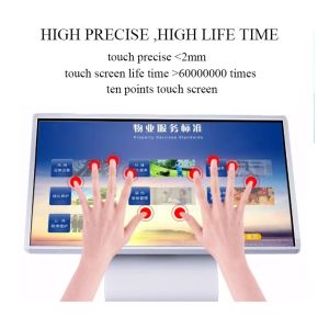 49 Inch Exhibition Hall Interactive Self Service Kiosk Vertical Touch Screen