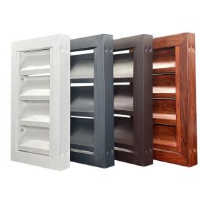 Customized Modern Aluminium Louvered Windows Ventilated With Fiberglass Screen