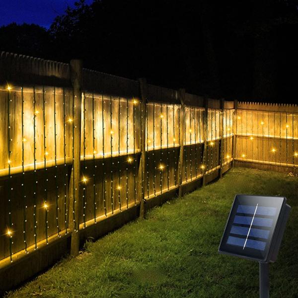 Wedding Blue Icicle Solar Lights Multi Coloured 400 LED 40M Length