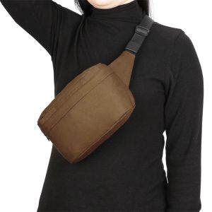 MTB Motorcycle Cross Body Waist Belt Bag For Women Sling Shoulder Hiking 8.5X2