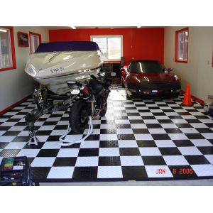 Polypropylene Garagetrac Floor Tiles 18mm Interlocking PP Racedeck Diamond Tile
