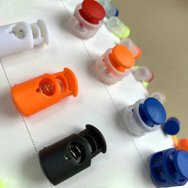 High quality Nylon Cord ender spring Rope toggle plastic stopper in colors for garment