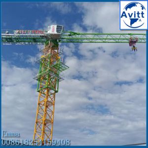 6t Flat Top Tower Crane For Real Estate Building Construction Use