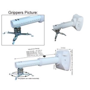 Factory White Projector Mounting Bracket Aluminum Alloy Projector Arm Mount For