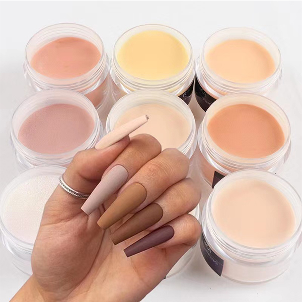 Professional Nail Art Dip Acrylic Powder Neon Colorful Clear Glitter Best Quality 1oz Wholesale Long-lasting EMA Cover Pink