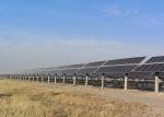 Flat 1 Axis Tracking Solar Panel Bracket / PV Mounting Structure