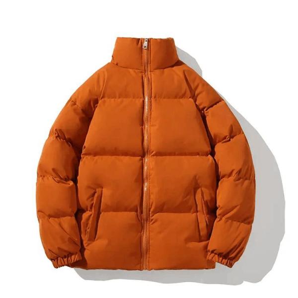 Custom Winter Puffer Jacket for Men Stand Collar Casual Outwear High Quality Coats Padded Men Jacket
