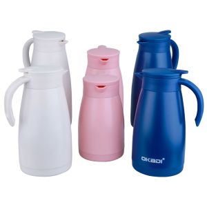 Quality 750ml Small Travel Vacuum Coffee Pot Metal Stainless Pot Handgrip for sale