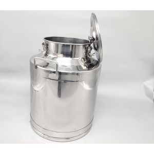 Food grade 304 Stainless Steel Milk Can 50 Liters Large Capacity