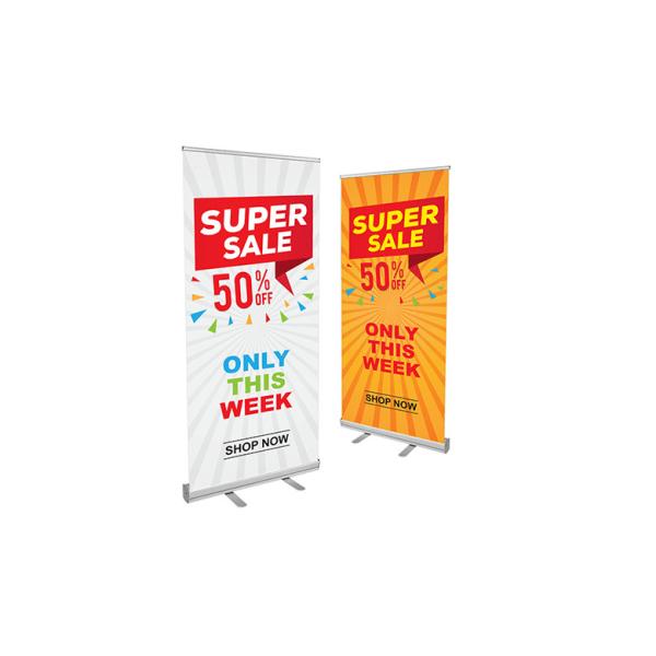 Custom Printed Retractable Roll Up Banner Stand Portable Exhibition Advertising